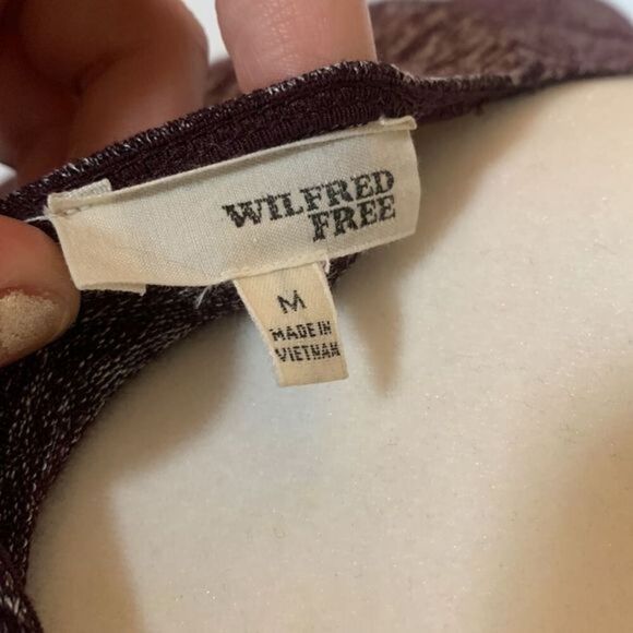 Wilfred Free Purple Heather Grey Long Sleeve Top - Picture 6 of 6